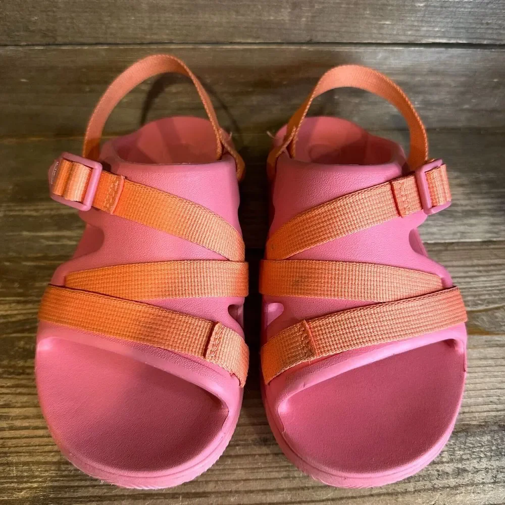 Childrens Kids Chaco Chillo Pink‎ Sport Comfort Outdoor Sandals Slides Size 3 Y